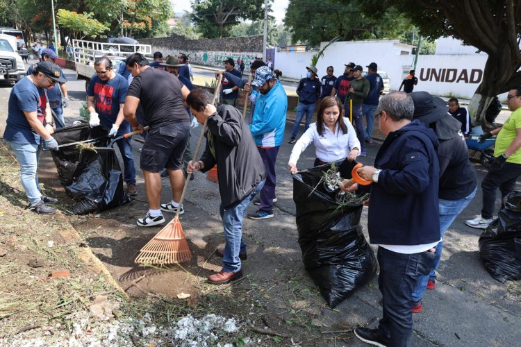 Limpiaron el acceso  a Ciudad Universitaria