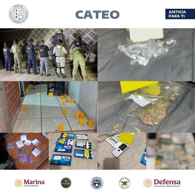 Cateo por droga en Atlatlaucan; hallan casquillos y una motocicleta irregular