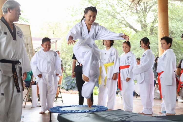 Hubo clase magistral de TaeKwondo en Jiutepec