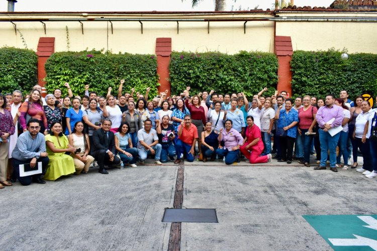 Reunión de gobierno estatal y sindicato  para atender los reclamos y diferencias