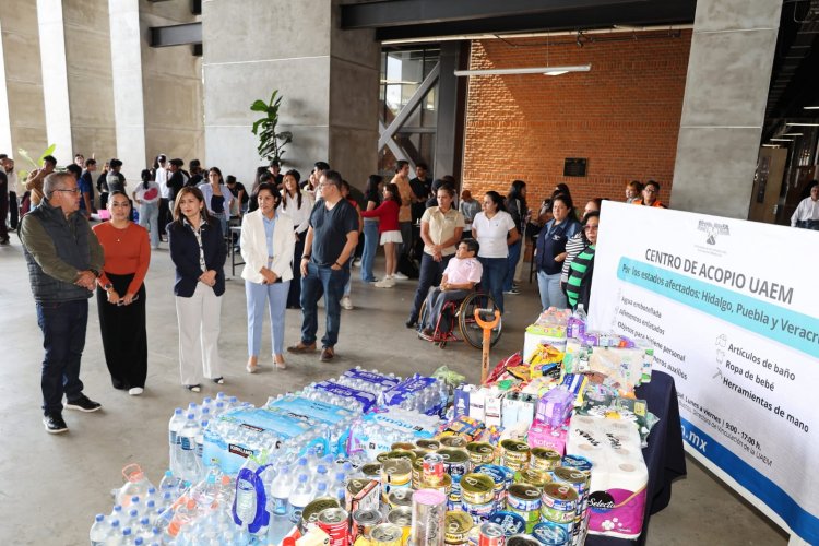 Sigue la solidaridad de UAEM con damnificados