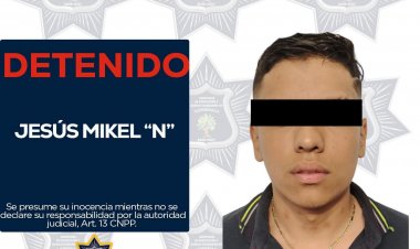Policía de Cuernavaca pudo capturar  a Jesús, quien manejaba moto robada
