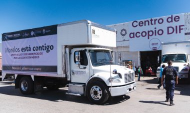 Casi, 29 toneladas de v??veres a damnificados desde Morelos