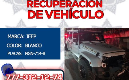 Robaron una Jeep; los persiguieron,  huyeron, pero se recuperó vehículo