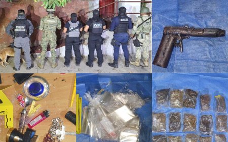 Aseguran indicios de delitos contra la salud durante cateo