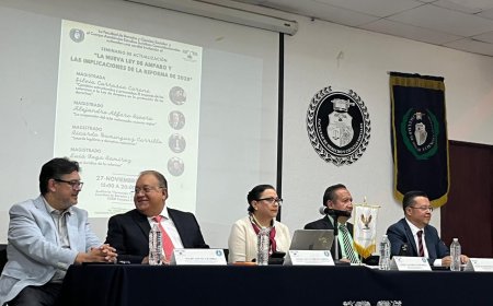 Disertan magistrados sobre  Ley de amparo en la UAEM