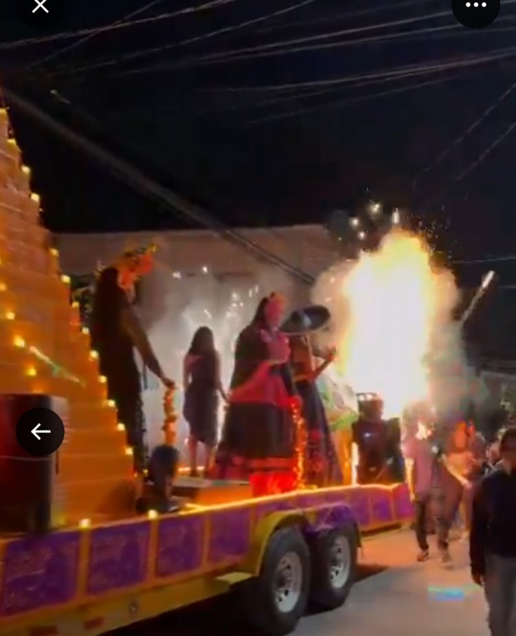 10 heridos por el estallido de pirotecnia en caravana