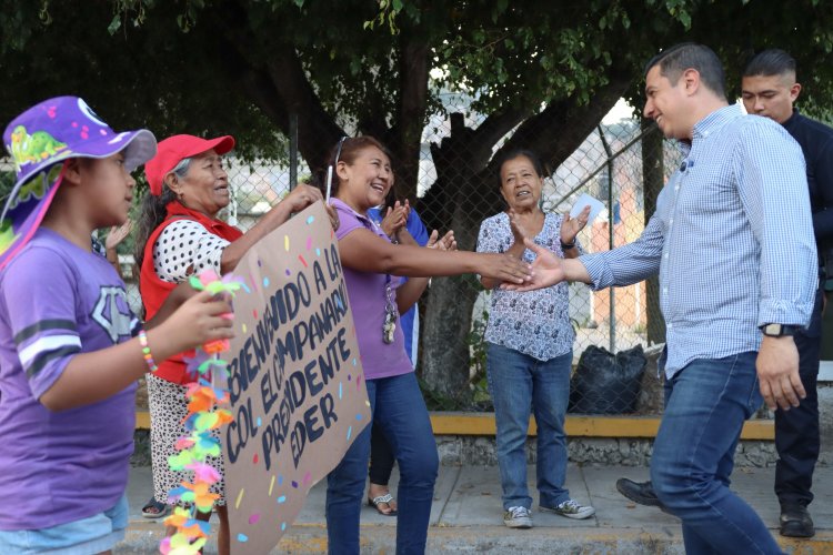 Eder Rodríguez y su cabildo realizan  una marcha exploratoria en colonias