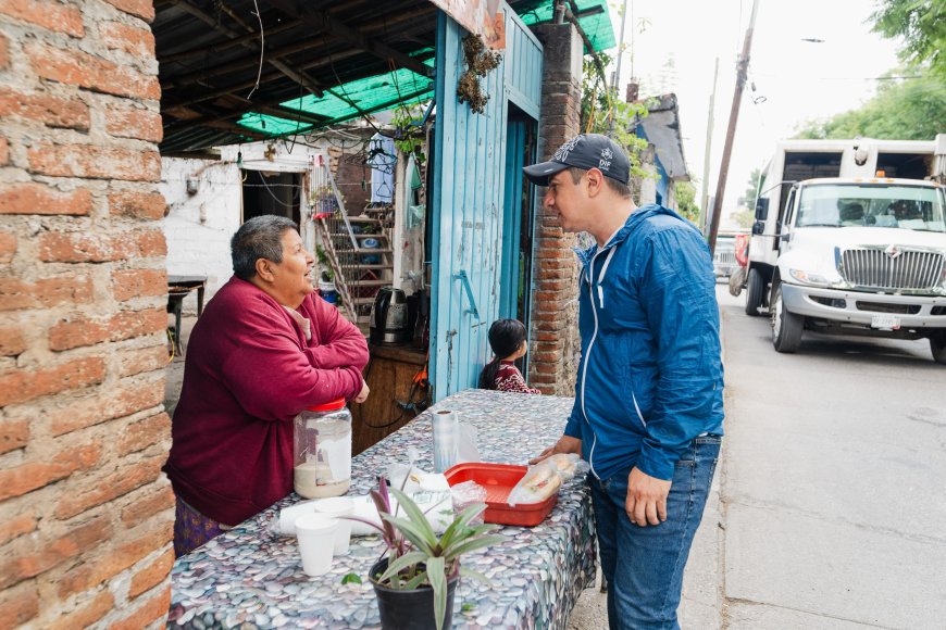 El alcalde Eder Rodríguez Casillas encabezó la jornada sabatina del programa “Por un Jiutepec Limpio”.