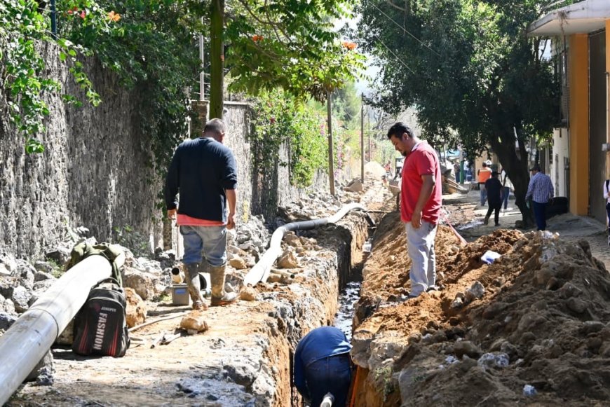El gobierno del estado lleva obras en favor de Tepoztlán