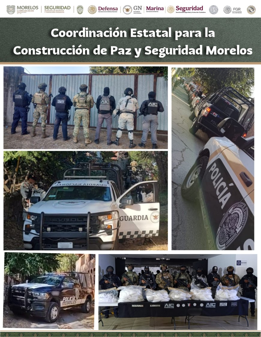 Aseguran bodega con más de 127 kilos de droga sintética en Yautepec