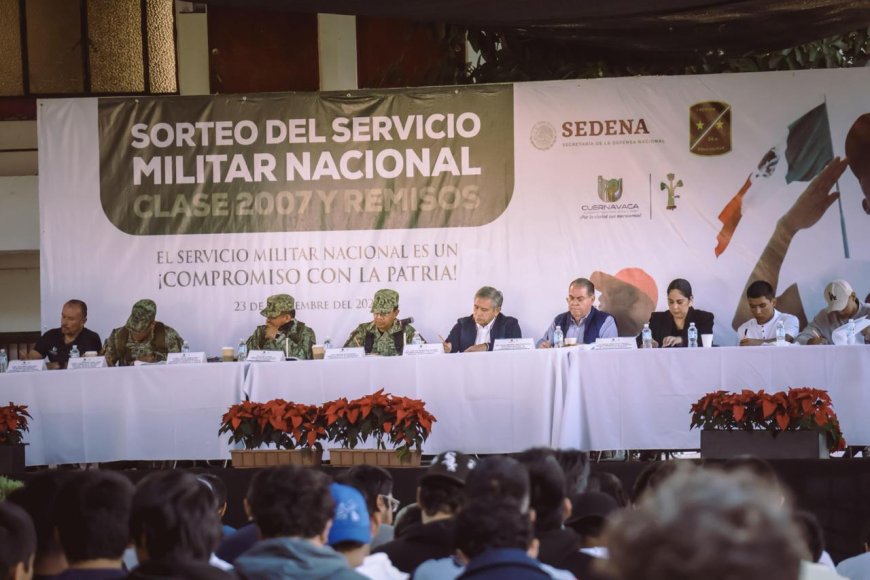 Un nuevo sorteo para el servicio  militar se realizó en Cuernavaca