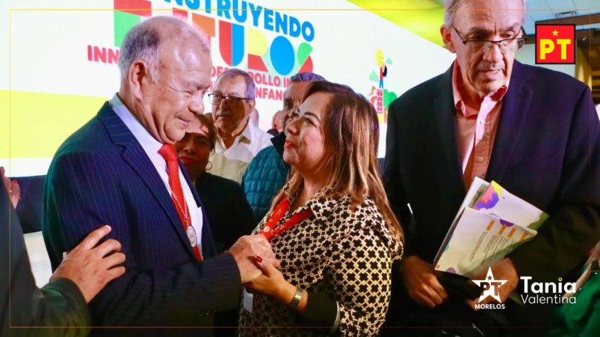 En congreso internacional de educación, la Dip. Rodríguez y el líder nacional del PT