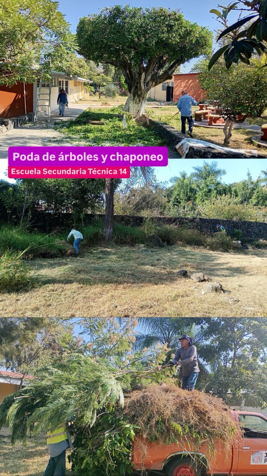 Se mantienen trabajos por  escuelas dignas en Jiutepec