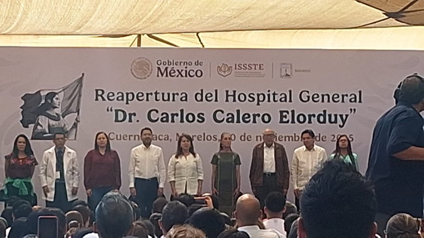 Inaugurado, por Claudia Sheinbaum y Margarita González, hospital del ISSSTE