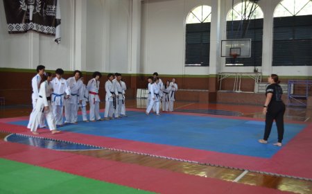 Respaldan labor de clínica de capacitación del karate