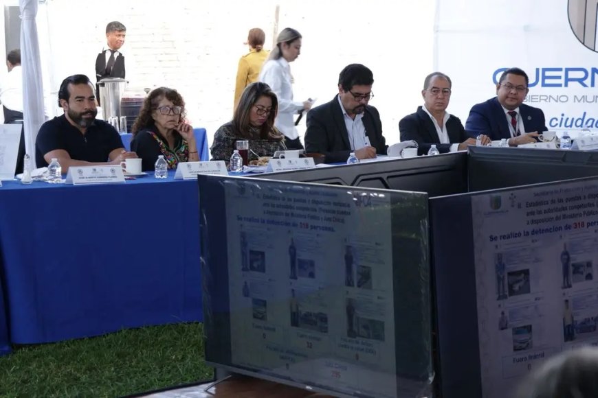 Informan de vehículos recuperados y  personas detenidas en Cuernavaca