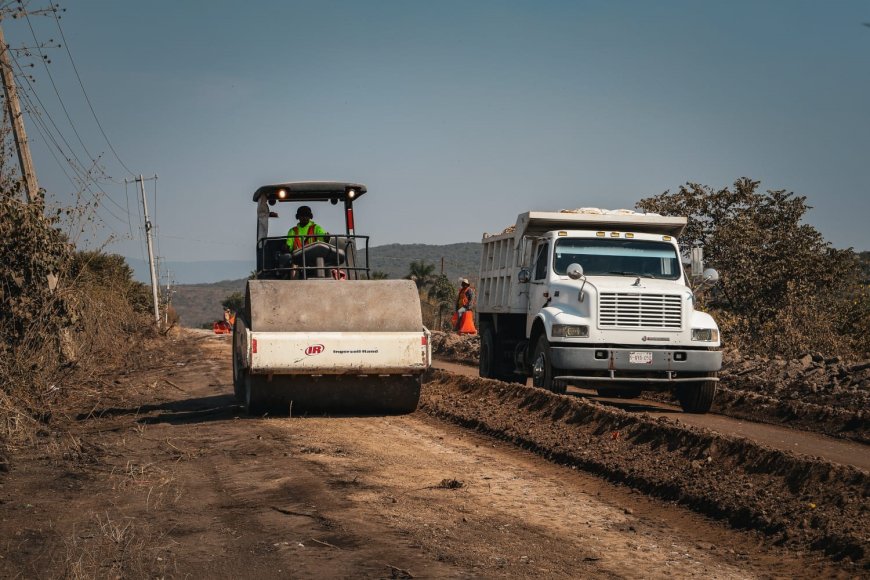 Se registran avances en la vía Chiverías-Puente de Ixtla