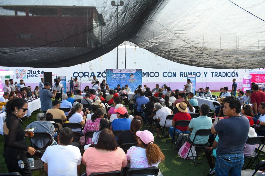 "De la mano con tu presidente" en la colonia Lomas de Jiutepec