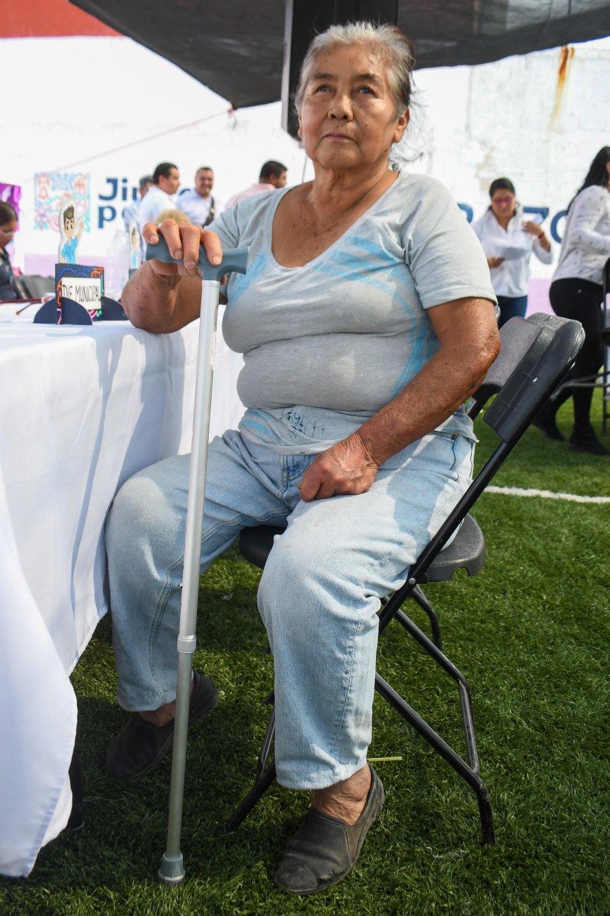 "De la mano con tu presidente" en la colonia Lomas de Jiutepec