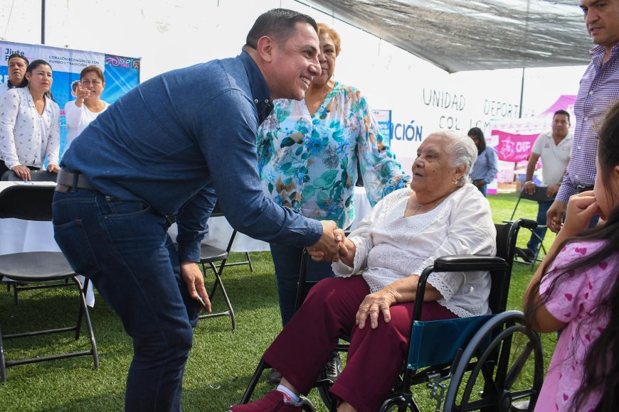 "De la mano con tu presidente" en la colonia Lomas de Jiutepec