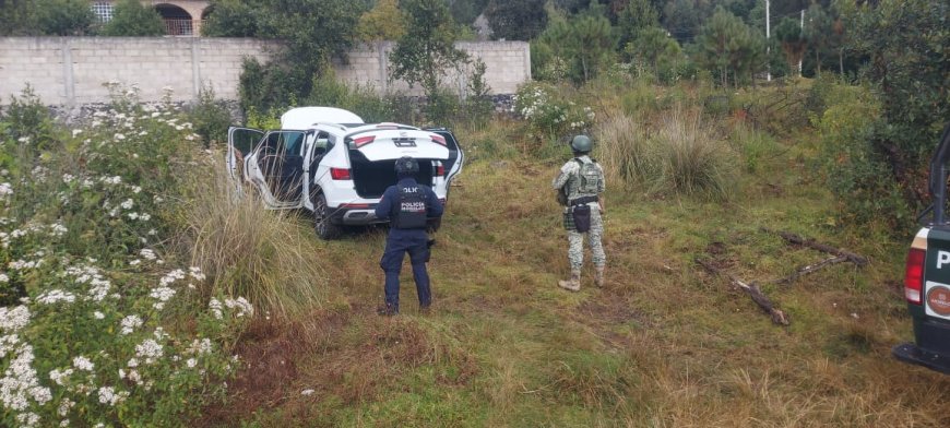 Recuperaron camioneta con reporte de robo en Huitzilac