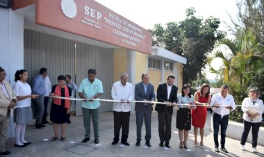 Inaugura CBB escuelas dañadas por el terremoto