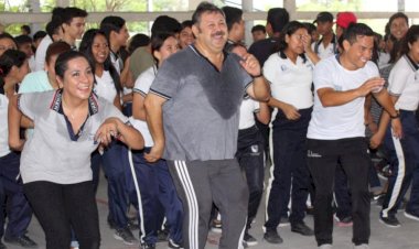 Más de mil alumnos, docentes y administrativos se sumaron en Jojutla al Día del Desafio 2019