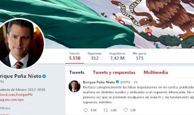 Éste es el "tuit" con el que Peña Nieto se desvinculó de corrupción