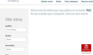 Beatriz «N», amparada, no está en la lista de Interpol