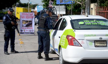 Activa SSP y Tránsito  municipal de  Cuautla el programa «Taxi Seguro»