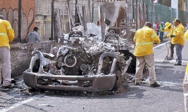 Incinerados, dos trabajadores de Capufe en la Cuernavaca - México