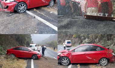 Vuelca auto en el  Cañón de Lobos