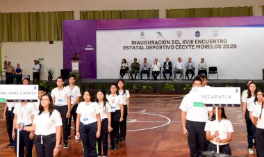 Inaugura el gobernador Blanco encuentro estatal deportivo