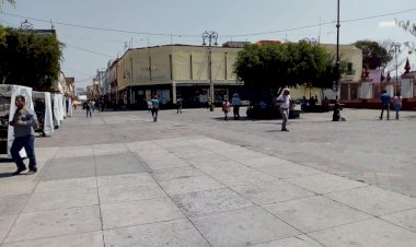 Mega operativo de limpieza  de comerciantes ambulantes