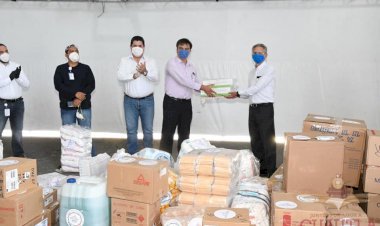 Entregó material exclusivo al sector Salud  empresa de vidrios ¨Saint Gobian México¨