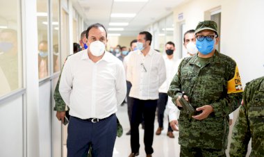 Recorren hospitales Blanco y delegada federal para covid