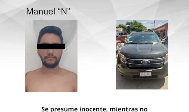 Detuvieron en Yautepec a conductor  de una camioneta Explorer con mariguana