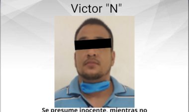 Policías detienen a sujeto acusado de golpear a esposa