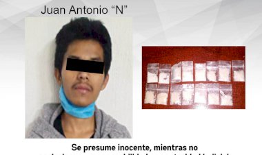 Detienen con 15 dosis a un sujeto  en Jiutepec y ya está tras las reJas