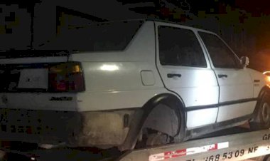 Recuperan un Jetta robado y desvalijado en E. Zapata