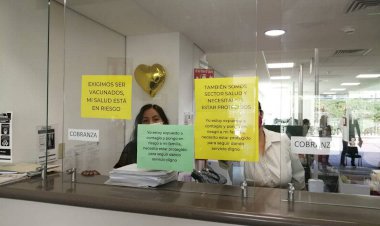 Con ¨sobras¨ de biológicos  se vacuna al personal