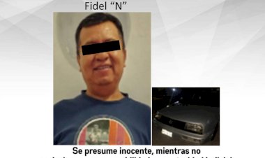 Según la Policía, lo aprehendió porque borracho, andaba con vehículo robado