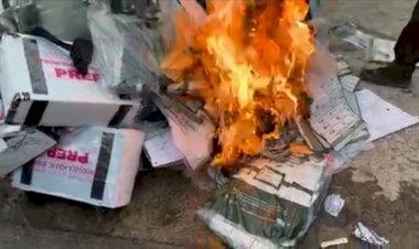Va FGE contra responsables de quema de boletas en Tepalcingo