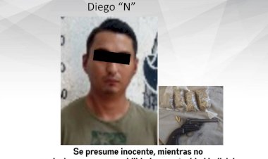 Según la Policía, este sujeto iba como bólido; lo aprehendieron y traía un arma