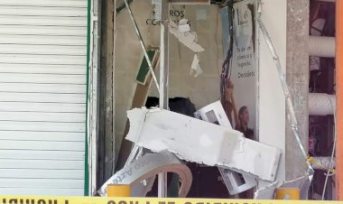 Estallaron un cajero automático en Cuautla y robaron el dinero