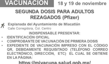 Este jueves y viernes continúa atención a rezagados de vacuna Vs  covid en 3 municipios