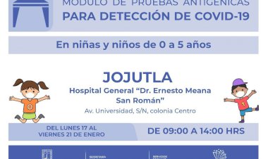 Módulos de pruebas antigénicas de covid-19 estarán en sólo tres municipios