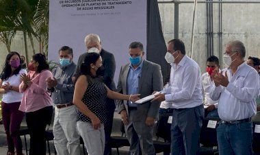 Jojutla, presente en la entrega de  convenios para plantas tratadoras