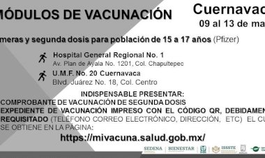 Sigue vacunación a los de 18-29, mayores y mujeres embarazadas